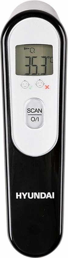 Hyundai - Contactloze Infrarood Thermometer - Zwart 3 Hyundai - Contactloze Infrarood Thermometer - Zwart