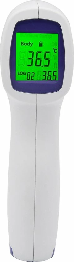 Super-Outlet HealthyTech Infrarood Thermometer - Koortsthermometer Met LCD-scherm - Incl. Batterijen 4 Super-Outlet HealthyTech Infrarood Thermometer - Koortsthermometer Met LCD-scherm - Incl. Batterijen - Afbeelding 2