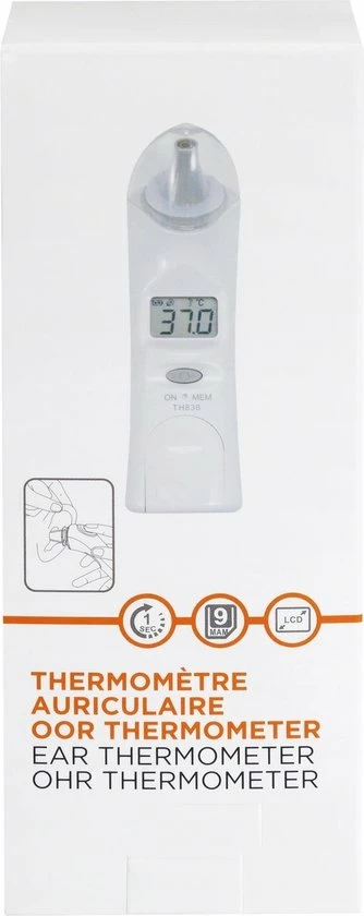 Cresta Care TH838S Infrarood Oorthermometer | Voor Kinderen En Volwassenen | Snelle Meting 7 Cresta Care TH838S Infrarood Oorthermometer | Voor Kinderen En Volwassenen | Snelle Meting - Afbeelding 5