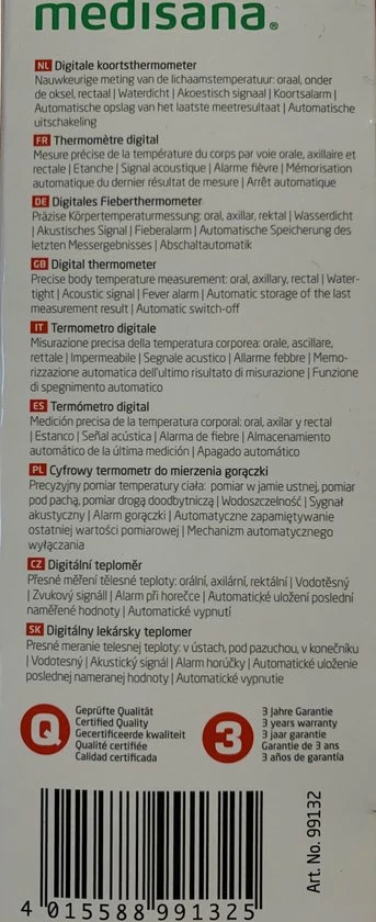 Medisana - Thermometer - Wit 5 Medisana - Thermometer - Wit - Afbeelding 3