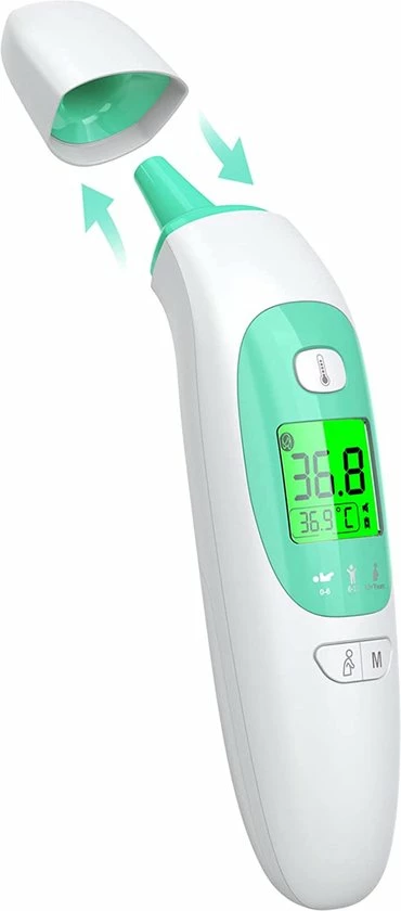 MohSo Koortsthermometer | Infrarood Koortsthermometer | Infrarood Thermometer | Infrarood Temperatuurmeter | Verlicht Display | Automatisch Standby | Geheugen Voor 40 Sets | Meet Binnen 2 Sec. | Nauwkeurig Contactloze Thermometer 5 MohSo Koortsthermometer | Infrarood Koortsthermometer | Infrarood Thermometer | Infrarood Temperatuurmeter | Verlicht Display | Automatisch Standby | Geheugen Voor 40 Sets | Meet Binnen 2 Sec. | Nauwkeurig Contactloze Thermometer - Afbeelding 3
