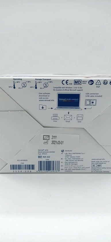 Hartmann - Veroval - Pols Bloeddrukmeter 6 Hartmann - Veroval - Pols Bloeddrukmeter - Afbeelding 4