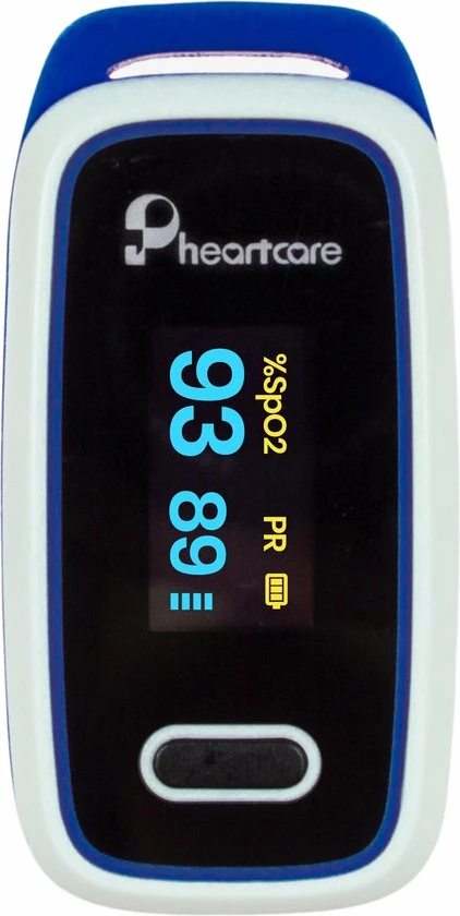 Pheartcare Saturatiemeter Zuurstofmeter Met Inspectie Certificaat En Medische Kwalificatie - Blauw 4 Pheartcare Saturatiemeter Zuurstofmeter Met Inspectie Certificaat En Medische Kwalificatie - Blauw - Afbeelding 2
