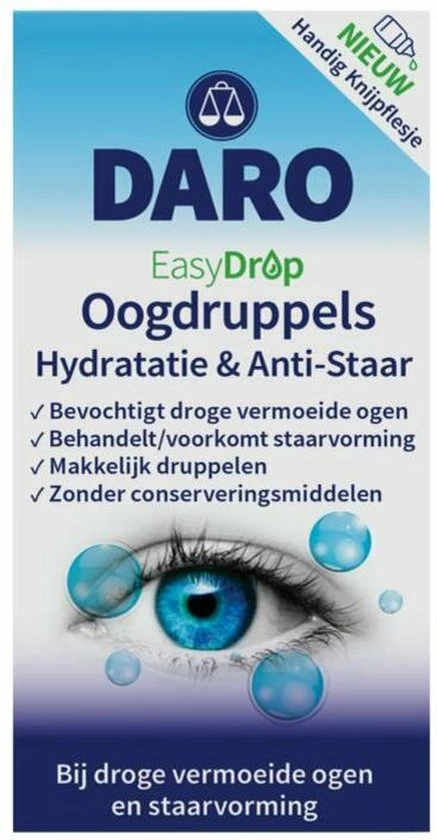 Daro Easydrop Oogdruppels Hydratatie & Anti-Staar 10 Ml 7 Daro Easydrop Oogdruppels Hydratatie & Anti-Staar 10 Ml - Afbeelding 5