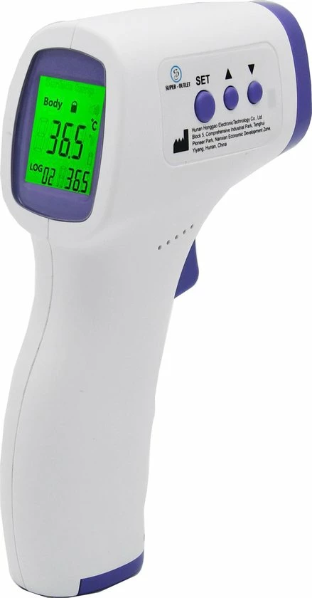 Super-Outlet HealthyTech Infrarood Thermometer - Koortsthermometer Met LCD-scherm - Incl. Batterijen 8 Super-Outlet HealthyTech Infrarood Thermometer - Koortsthermometer Met LCD-scherm - Incl. Batterijen - Afbeelding 6