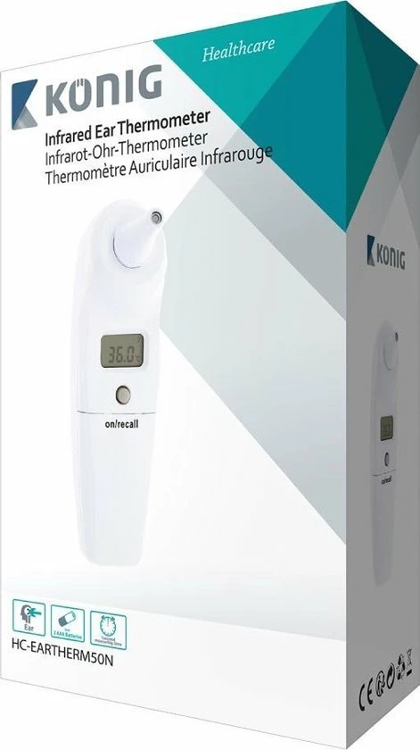Konig K?nig HC-EARTHERM50N Digitale Lichaams Thermometer 10 Konig K?nig HC-EARTHERM50N Digitale Lichaams Thermometer - Afbeelding 8