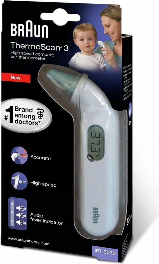 Braun ThermoScan 3 - Lichaamsthermometer 6 Braun ThermoScan 3 - Lichaamsthermometer - Afbeelding 4