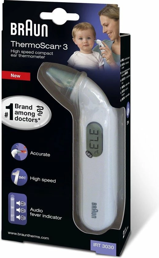 Sanitas Braun IRT3030 - Multifunctionele Thermometer - Infrarood - Digitaal 3 Sanitas Braun IRT3030 - Multifunctionele Thermometer - Infrarood - Digitaal