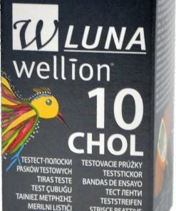 Wellion Luna Cholesterol Teststrips (10 Stuks)
