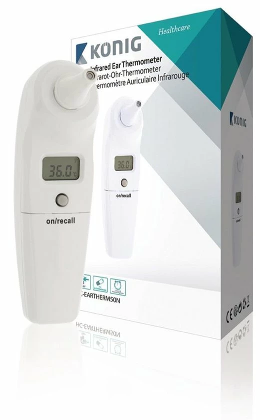 Konig K?nig HC-EARTHERM50N Digitale Lichaams Thermometer 12 Konig K?nig HC-EARTHERM50N Digitale Lichaams Thermometer - Afbeelding 10