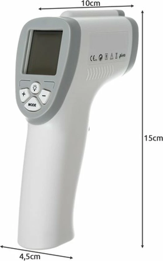 RoHS Infrarood Thermometer - Contactloos - Koortsmeter Voor Kind En Volwassenen 4 RoHS Infrarood Thermometer - Contactloos - Koortsmeter Voor Kind En Volwassenen - Afbeelding 2