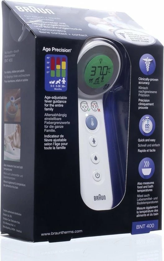 Braun - Koortsthermometer - No Touch - BNT400WE 7 Braun - Koortsthermometer - No Touch - BNT400WE - Afbeelding 5