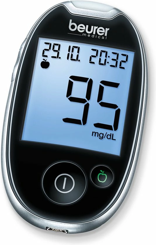 * Beurer - GL44 Glucosemeter Mmol/l (NL) - Beurer Connect - Zwart 5 * Beurer - GL44 Glucosemeter Mmol/l (NL) - Beurer Connect - Zwart - Afbeelding 3