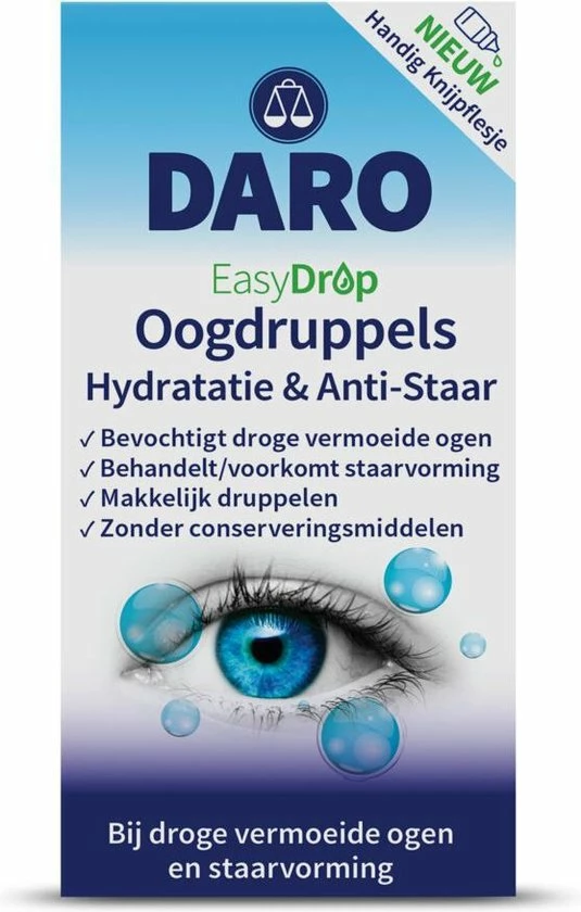 Daro Easydrop Oogdruppels Hydratatie & Anti-Staar 10 Ml 6 Daro Easydrop Oogdruppels Hydratatie & Anti-Staar 10 Ml - Afbeelding 4