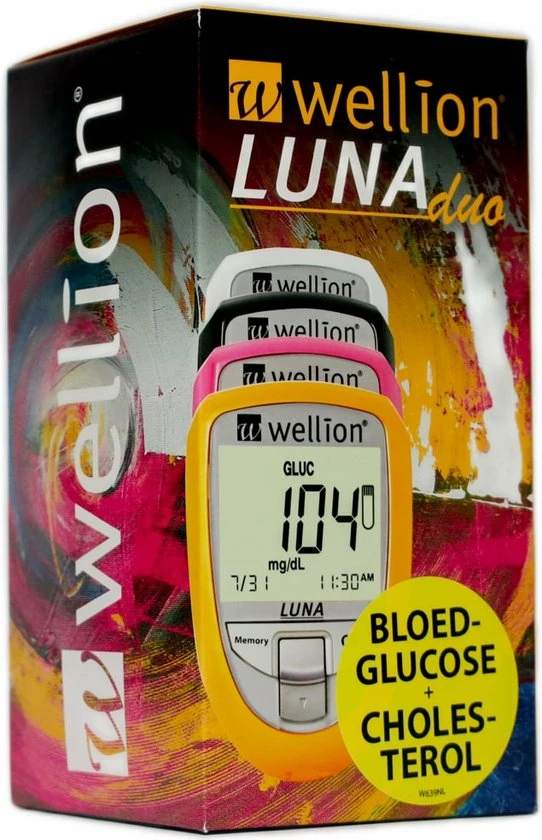 Wellion Luna Trio 3-in-1 Glucosemeter Startpakket (glucose, Cholesterol En Urinezuur) Inclusief 10 Glucose Strips - Zwart 6 Wellion Luna Trio 3-in-1 Glucosemeter Startpakket (glucose, Cholesterol En Urinezuur) Inclusief 10 Glucose Strips - Zwart - Afbeelding 4