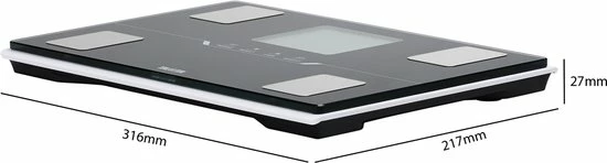 TANITA BC-401 Slimme Personenweegschaal Met Lichaamsanalyse - Zwart 8 TANITA BC-401 Slimme Personenweegschaal Met Lichaamsanalyse - Zwart - Afbeelding 6