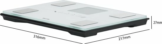 TANITA BC-401 Personenweegschaal Met Lichaamsanalyse - Wit 8 TANITA BC-401 Personenweegschaal Met Lichaamsanalyse - Wit - Afbeelding 6