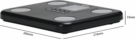 TANITA BC-730 Lichaamsanalyse Weegschaal - Zwart - Compact Formaat 8 TANITA BC-730 Lichaamsanalyse Weegschaal - Zwart - Compact Formaat - Afbeelding 6