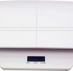 Parcura Babyweegschaal 2-in-1 - Digitale Baby En Peuter Weegschaal / Personenweegschaal Tot 100 Kg - Inclusief Weegplateau En Meetlint