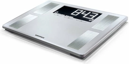 Soehnle - Personenweegschaal - Analyse - XL (35 X 30) - Kunststof - Zilver - BIA - BMI - Vet - Water - Spiermassa - Kcal 14 Soehnle - Personenweegschaal - Analyse - XL (35 X 30) - Kunststof - Zilver - BIA - BMI - Vet - Water - Spiermassa - Kcal - Afbeelding 12