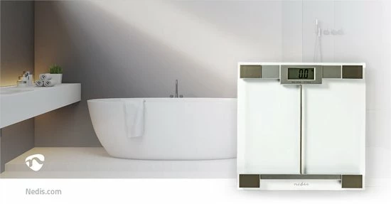 Nedis Personenweegschaal | Digitaal | Transparant | Gehard Glas | Maximaal Weegvermogen: 180 Kg 12 Nedis Personenweegschaal | Digitaal | Transparant | Gehard Glas | Maximaal Weegvermogen: 180 Kg - Afbeelding 10