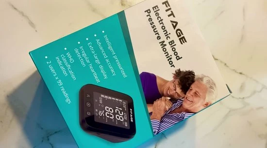 FITAGE® Bovenarm Bloeddrukmeter - Bloeddrukmeters - Hartslagmeter - Blood Pressure Monitor - Opbergtas - Omtrek Manchet 22-42cm 4 FITAGE® Bovenarm Bloeddrukmeter - Bloeddrukmeters - Hartslagmeter - Blood Pressure Monitor - Opbergtas - Omtrek Manchet 22-42cm - Afbeelding 2