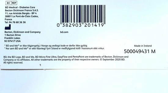 Becton Dickinson BD Microfine+ 4 Mm Thinwall Pennaalden 100 Stuks 7 Becton Dickinson BD Microfine+ 4 Mm Thinwall Pennaalden 100 Stuks - Afbeelding 5