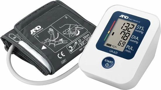 A&D Medical UA-651 - Bloeddrukmeter - Bovenarm 4 A&D Medical UA-651 - Bloeddrukmeter - Bovenarm - Afbeelding 2