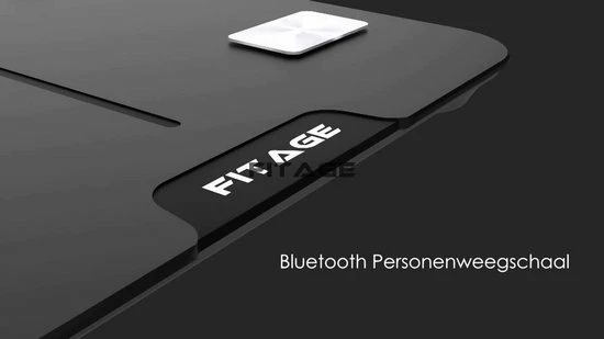 FITAGE® Personenweegschaal - Weegschaal Met 17x Lichaamsanalyse - Vetpercentagemeter - FITAGE App 4 FITAGE® Personenweegschaal - Weegschaal Met 17x Lichaamsanalyse - Vetpercentagemeter - FITAGE App - Afbeelding 2