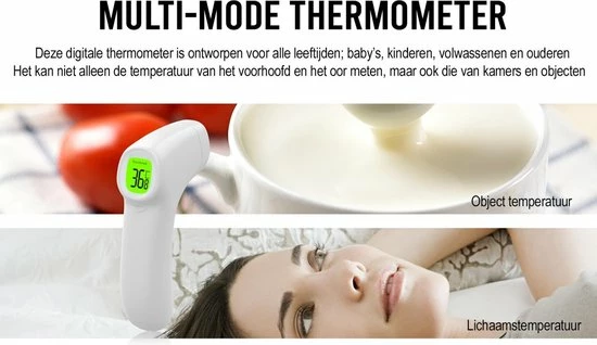 Setho Professionele Infrarood Thermometer Met Hoge Nauwkeurigheid ? Temperatuur Meter - Medisch ? Koorts - Voorhoofd/Lichaam/Oor ? Baby/Kinderen/Volwassenen ? Contactloos ? Digitaal ? Laser 7 Setho Professionele Infrarood Thermometer Met Hoge Nauwkeurigheid ? Temperatuur Meter - Medisch ? Koorts - Voorhoofd/Lichaam/Oor ? Baby/Kinderen/Volwassenen ? Contactloos ? Digitaal ? Laser - Afbeelding 5
