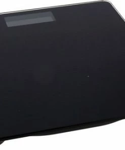 Gerimport Personenweegschaal Digitaal 26 X 26 Cm Glas Zwart