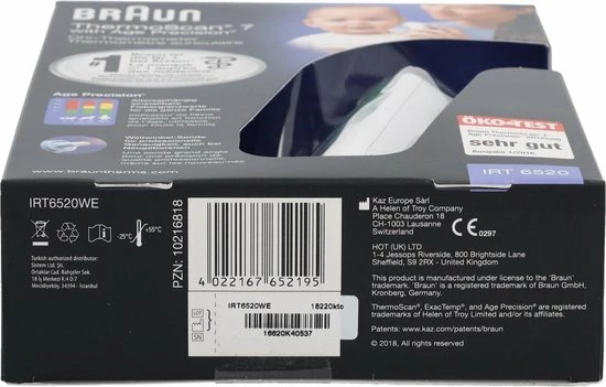 Braun IRT 6520 ThermoScan 7 Thermometer 7 Braun IRT 6520 ThermoScan 7 Thermometer - Afbeelding 5
