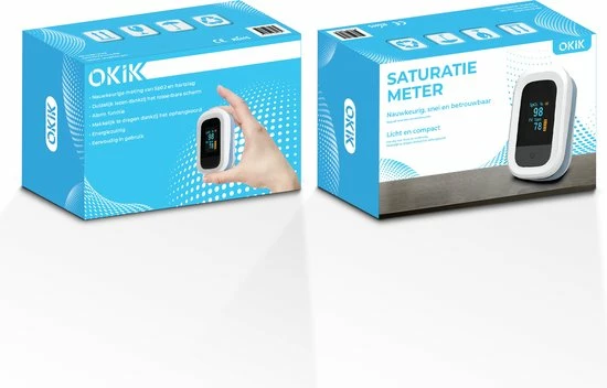 Okik Luxe Saturatiemeter Met Hartslagmeter ? Zuurstofmeter Vinger ? Pulse Oximeter 10 Okik Luxe Saturatiemeter Met Hartslagmeter ? Zuurstofmeter Vinger ? Pulse Oximeter - Afbeelding 8