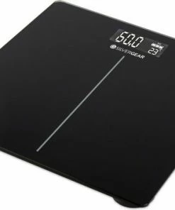 Silvergear Digitale Personenweegschaal - Nauwkeurig Tot Op 0,05 Kg - Verlicht LCD Scherm - Stijlvol Design Van Gehard Glas - Makkelijk Op Te Bergen - Zwart -Yunmai Shop 550x354 1