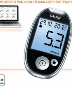 * Beurer - GL44 Glucosemeter Mmol/l (NL) - Beurer Connect - Zwart 21 * Beurer - GL44 Glucosemeter Mmol/l (NL) - Beurer Connect - Zwart -Yunmai Shop 550x357 1