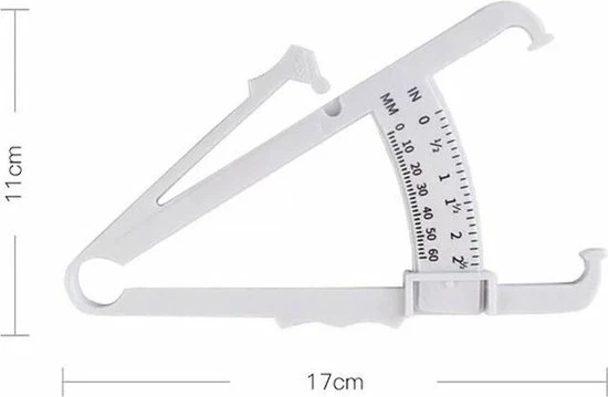 LOUZIR Vetpercentagemeter - Vetpercentage Meter - Caliper - Lichaamsvet Meter -huidplooimeter 6 LOUZIR Vetpercentagemeter - Vetpercentage Meter - Caliper - Lichaamsvet Meter -huidplooimeter - Afbeelding 4