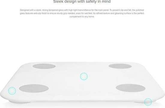Xiaomi Mi Body Composition Smart Scale 2 - Slimme Lichaamsanalyseweegschaal 6 Xiaomi Mi Body Composition Smart Scale 2 - Slimme Lichaamsanalyseweegschaal - Afbeelding 4