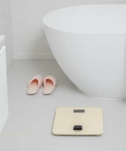 Brabantia ReNew Personenweegschaal Digitaal - Geen Batterij Nodig - Soft Beige -Yunmai Shop 550x366 71