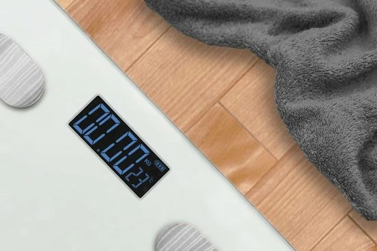 Hyundai - Digitale Personenweegschaal Met Bluetooth En Lichaamsanalyse - Zilver 9 Hyundai - Digitale Personenweegschaal Met Bluetooth En Lichaamsanalyse - Zilver - Afbeelding 7