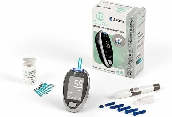 HT One TD Bluetooth Glucosemeter Startpakket 3 HT One TD Bluetooth Glucosemeter Startpakket