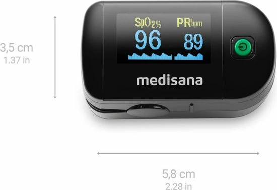 Medisana Saturatiemeter PM 100 Black 7 Medisana Saturatiemeter PM 100 Black - Afbeelding 5