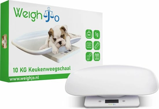 WeighJo Dierenweegschaal Puppy Kitten Keukenweegschaal Digitaal Weegschaal - Dieren Weegschaal - Keuken Weegschaal Met Kom - Precisie Weegschaal - Kleine Weegschaal Tot 10 Kg 3 WeighJo Dierenweegschaal Puppy Kitten Keukenweegschaal Digitaal Weegschaal - Dieren Weegschaal - Keuken Weegschaal Met Kom - Precisie Weegschaal - Kleine Weegschaal Tot 10 Kg