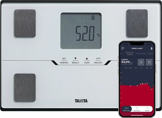 TANITA BC-401 Personenweegschaal Met Lichaamsanalyse - Wit 3 TANITA BC-401 Personenweegschaal Met Lichaamsanalyse - Wit