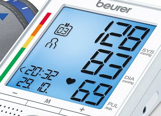 Beurer BM49 - Bloeddrukmeter Bovenarm - XL Display - Sprekend NL/DE/FR/IT 6 Beurer BM49 - Bloeddrukmeter Bovenarm - XL Display - Sprekend NL/DE/FR/IT - Afbeelding 4