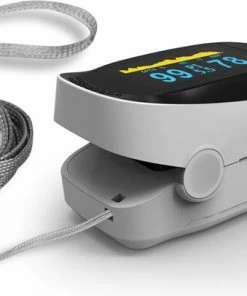 IMDK Saturatie En Hartslagmeter - Oximeter - (Bloed) Zuurstofmeter - Vingertop Pulse - Wit -Yunmai Shop 550x406 2