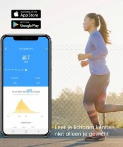 JPS Care? Personenweegschaal - Smart Weegschaal - Met 12 Lichaamsanalyse & Vetpercentage Metingen - Digitaal - Bluetooth Met App - Oplaadbaar Met 6 Maanden Batterij - Wit -Yunmai Shop 550x407 2