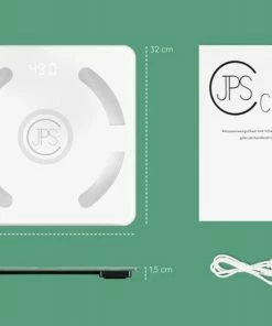 JPS Care? Personenweegschaal - Smart Weegschaal - Met 12 Lichaamsanalyse & Vetpercentage Metingen - Digitaal - Bluetooth Met App - Oplaadbaar Met 6 Maanden Batterij - Wit -Yunmai Shop 550x407 5