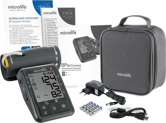 Microlife BP B6 BT Connect - Bovenarm Bloeddrukmeter - Klinisch Gevalideerd - No. 1 Merk Bij Huisartsen - Met App & Bluetooth 4 Microlife BP B6 BT Connect - Bovenarm Bloeddrukmeter - Klinisch Gevalideerd - No. 1 Merk Bij Huisartsen - Met App & Bluetooth - Afbeelding 2