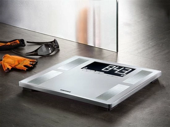 Soehnle - Personenweegschaal - Analyse - XL (35 X 30) - Kunststof - Zilver - BIA - BMI - Vet - Water - Spiermassa - Kcal 15 Soehnle - Personenweegschaal - Analyse - XL (35 X 30) - Kunststof - Zilver - BIA - BMI - Vet - Water - Spiermassa - Kcal - Afbeelding 13