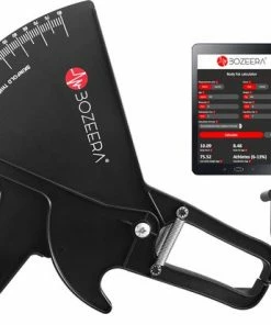 BOZEERA Huidplooimeter PRO En Body Mass Tape - Vetmeter PRO En Meetlint Lichaam - Inclusief Software Video Uitleg En Nederlandse Handleiding